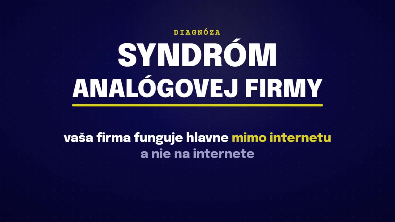 Syndróm analógovej firmy, video pripravujeme